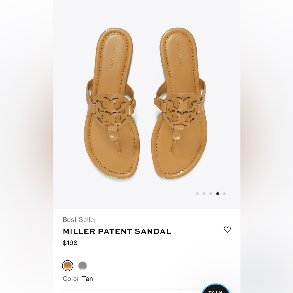 Tory Burch miller sandals size 8.5 but fit more like an 8